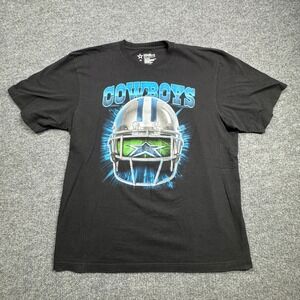 Dallas Cowboys Dallas Cowboys Authentic T Shirt Mens XL Black Helmet Graphic